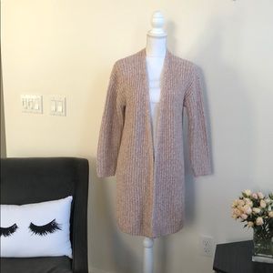 Gap Blush Knit Open-Front Sweater